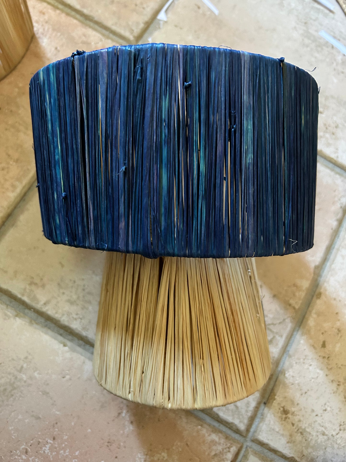 Lampe à poser bleu